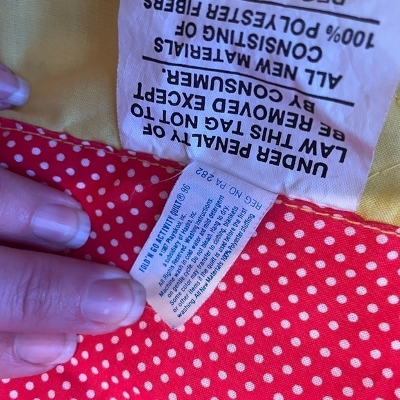 Playskool activity mat baby infant fold n go 1986 collectible retro Vintage play - Picture 7 of 8